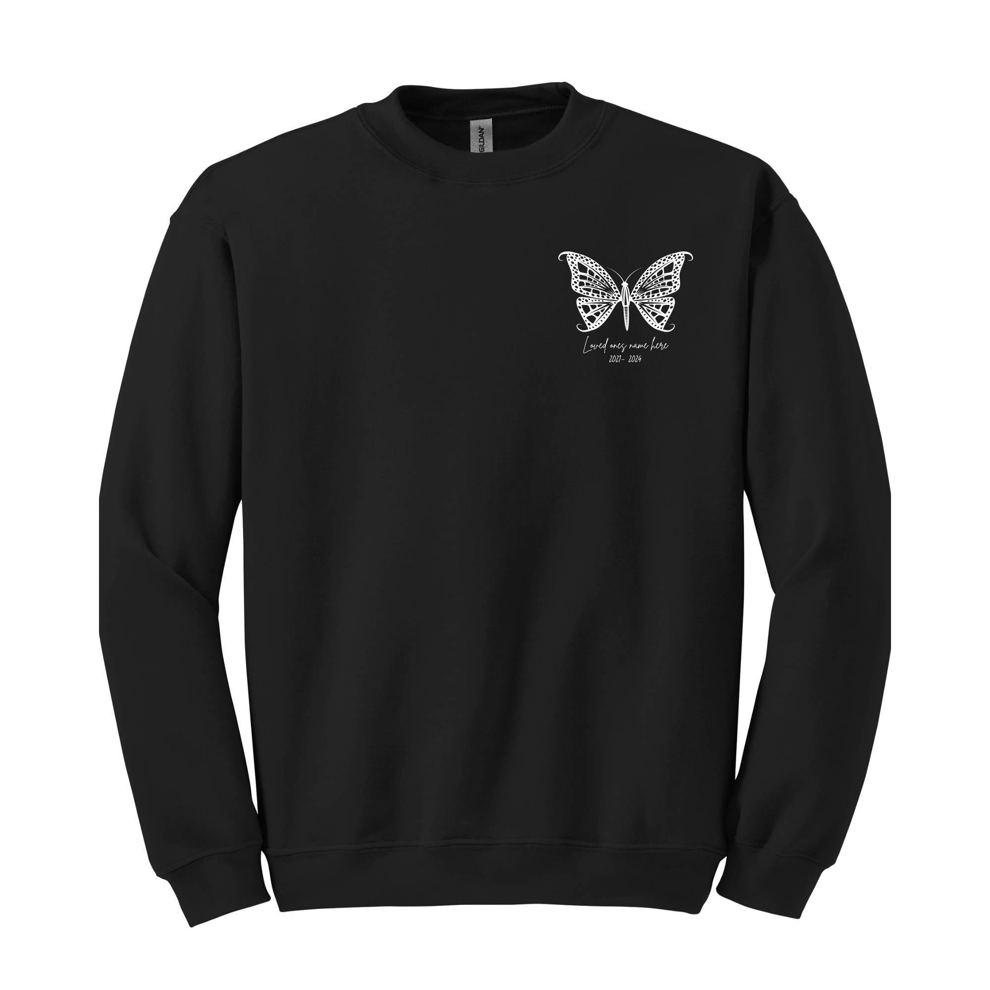 In Memory Of a Lost Loved One Sweatshirt, Personalized Name And
