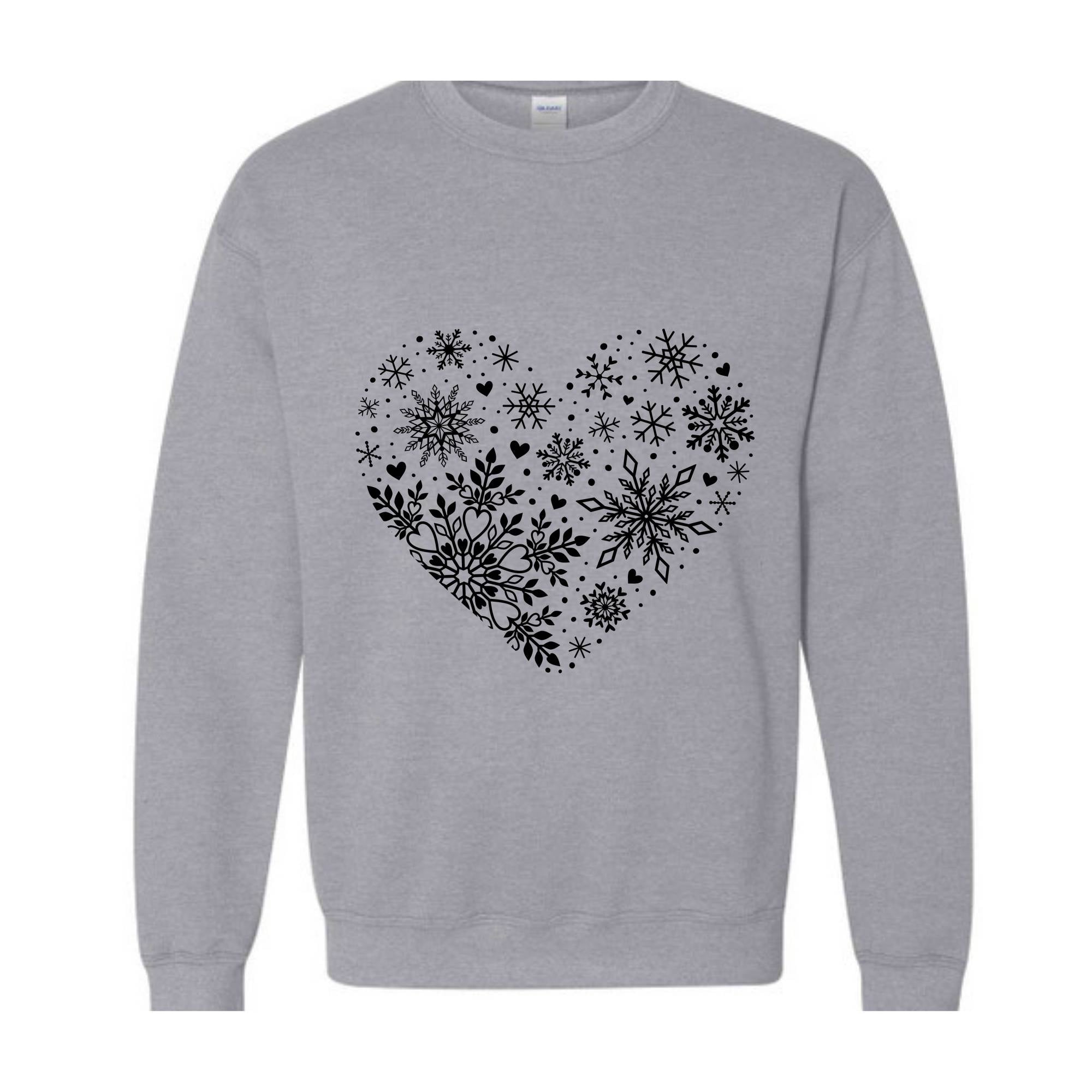 Snowflake Sweatshirt, Christmas Sweatshirt, Women Holiday Shirt 