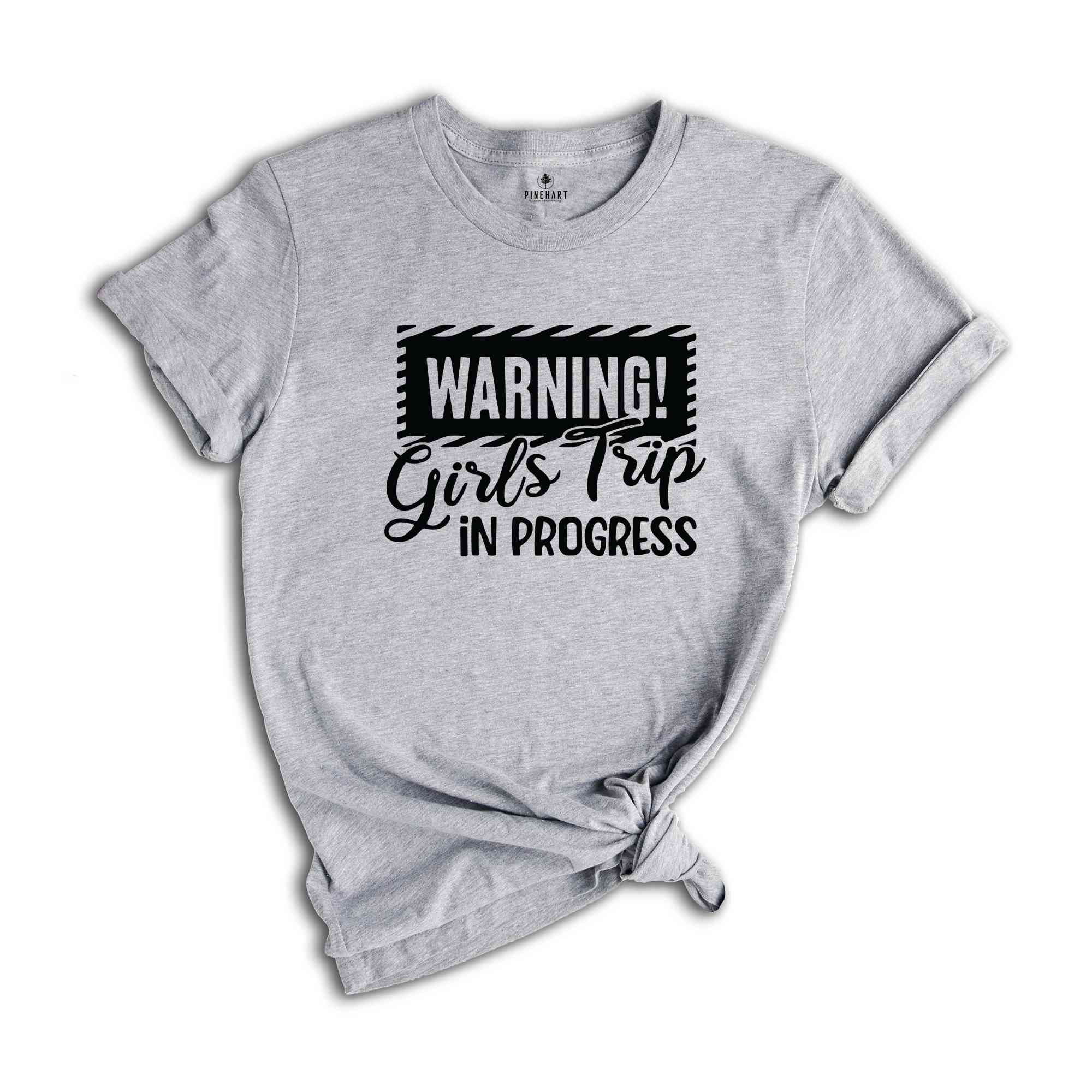 Girl's Trip Warning V-Neck Tee