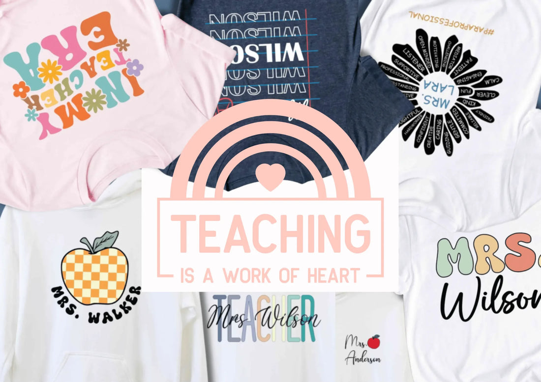 Teacher Name Custom Tees: Educators with Personalized Style