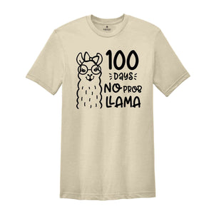 100 Days of School Shirt, 100 Days of No Prob Llama Shirt, Funny Back to School Shirt, Funny Quarantine 2026 Shirt, Funny Teacher Shirt