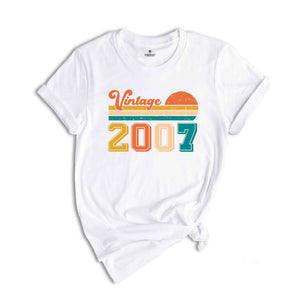 18th Birthday Shirt, 18th Birthday Gift, 18th Birthday Party, Vintage 2007, 2007 Shirt, 18th Birthday, Birthday Gift, Happy 18th Birthday