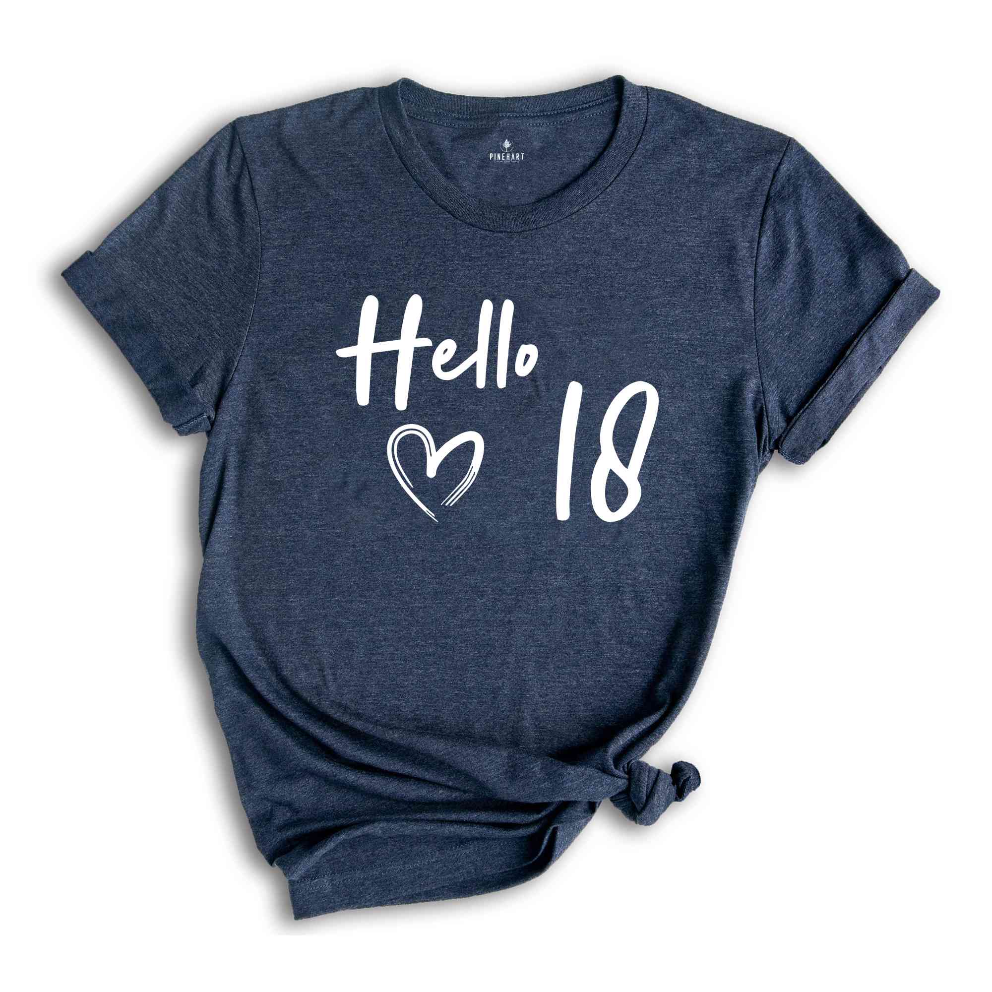 18th Birthday Shirt, Hello 18 T-Shirt, 2007 Birthday Shirt, 18th Birthday Gift, Eighteen And Fabulous, Born in 2007 Shirt