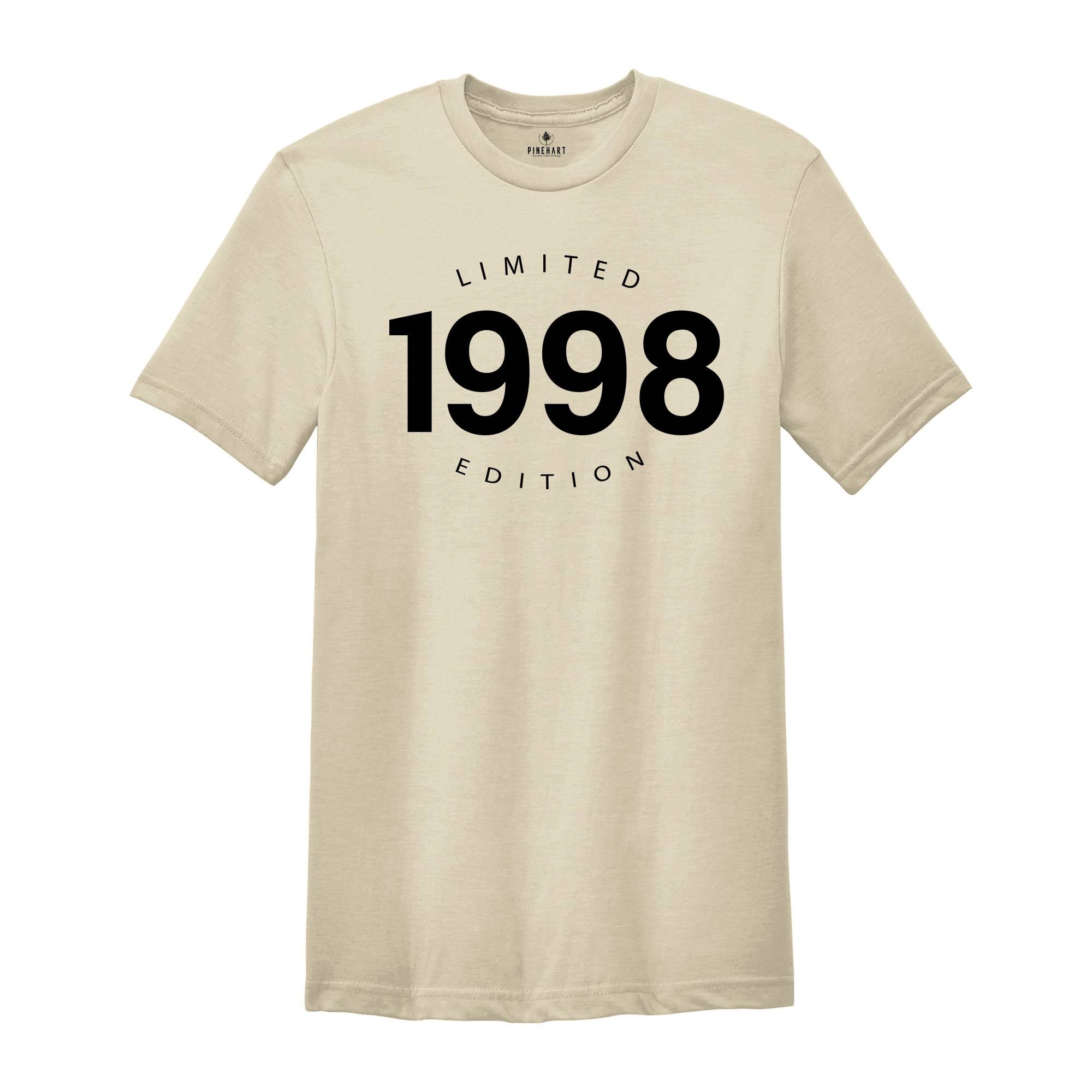 1998 Limited Edition Shirt, 27Th Birthday Shirt, 1998 Shirt, Funny 27Th Birthday Gift, Limited Edition Shirt, Birthday Shirt