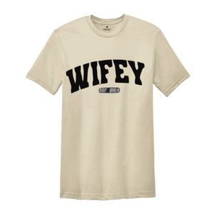 WIFEY Couples T-Shirts, WIFEY Matching Couple T-Shirts, Valentines Day Gifts, Gift For Her, His and Hers Shirts