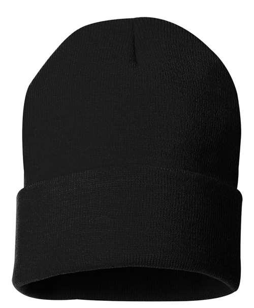 Sportsman – 12″ Solid Cuffed Beanie – SP12