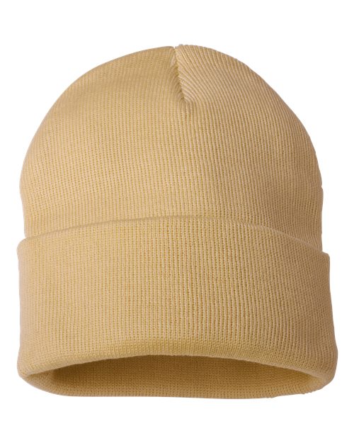 Sportsman – 12″ Solid Cuffed Beanie – SP12