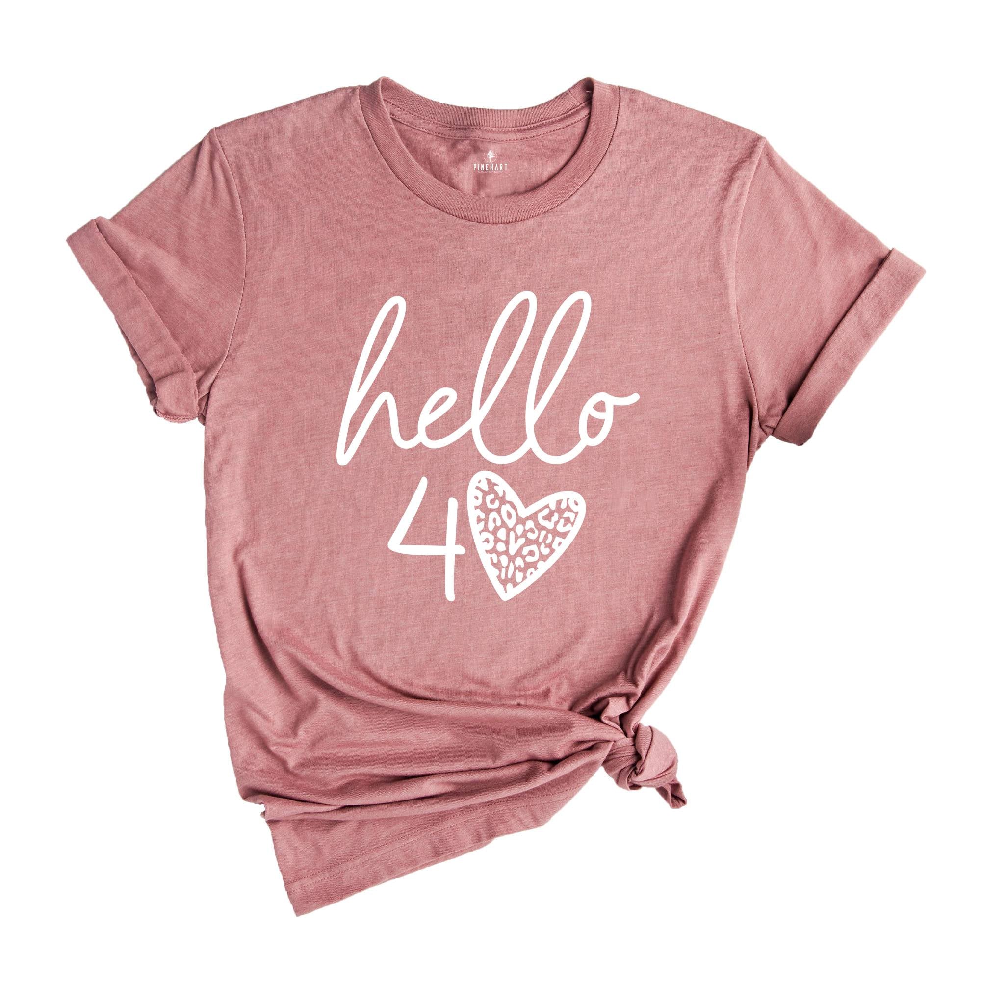 40th Birthday Shirt, Hello 40 T-Shirt, 1984 Birthday Tee, 40th Birthday Gift, Forty And Fabulous, 40 AF, 1984 Birthday Shirt