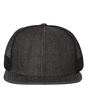 Mega Cap - Flat Bill Six-Panel Trucker Cap