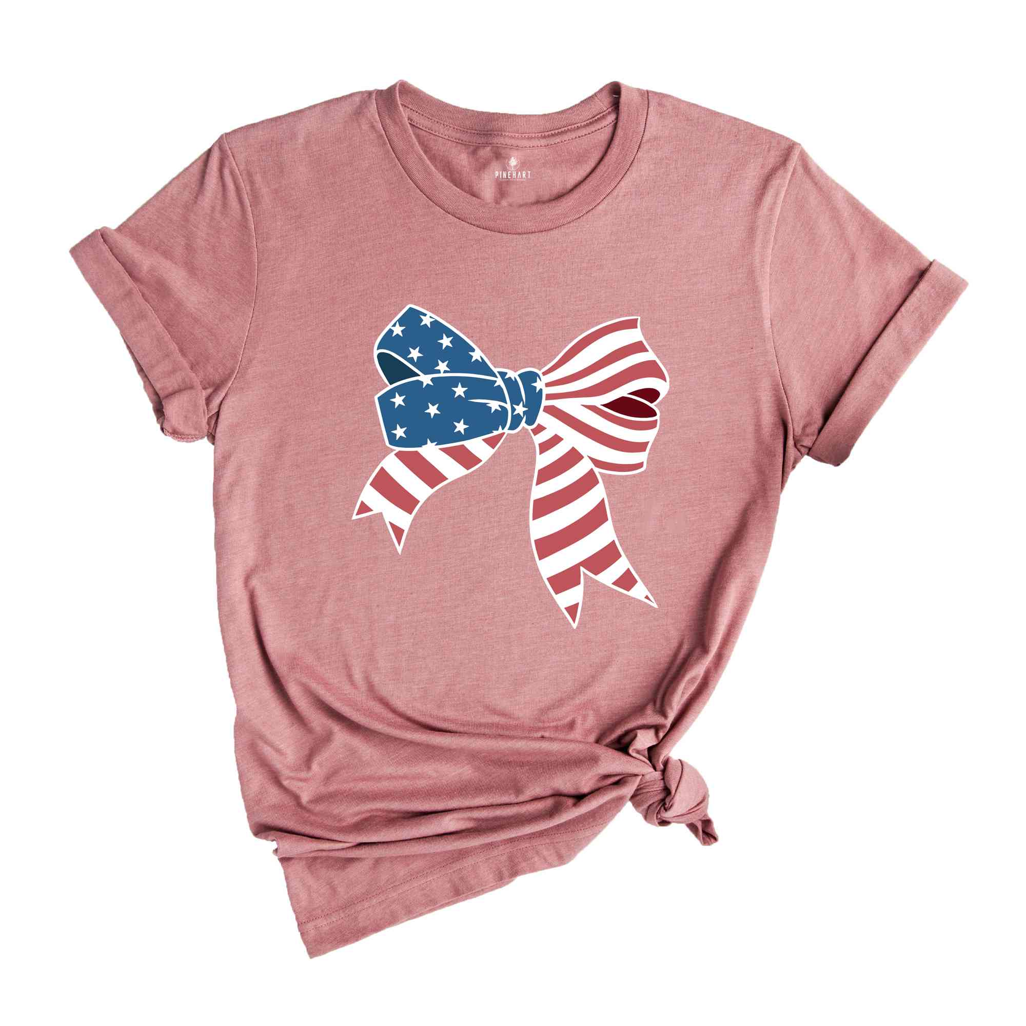 4th Of July Bow Shirt, 4th Of July Shirt, American Flag Bow, Bow Shirt, USA Shirt, America Shirt, Patriotic Gifts