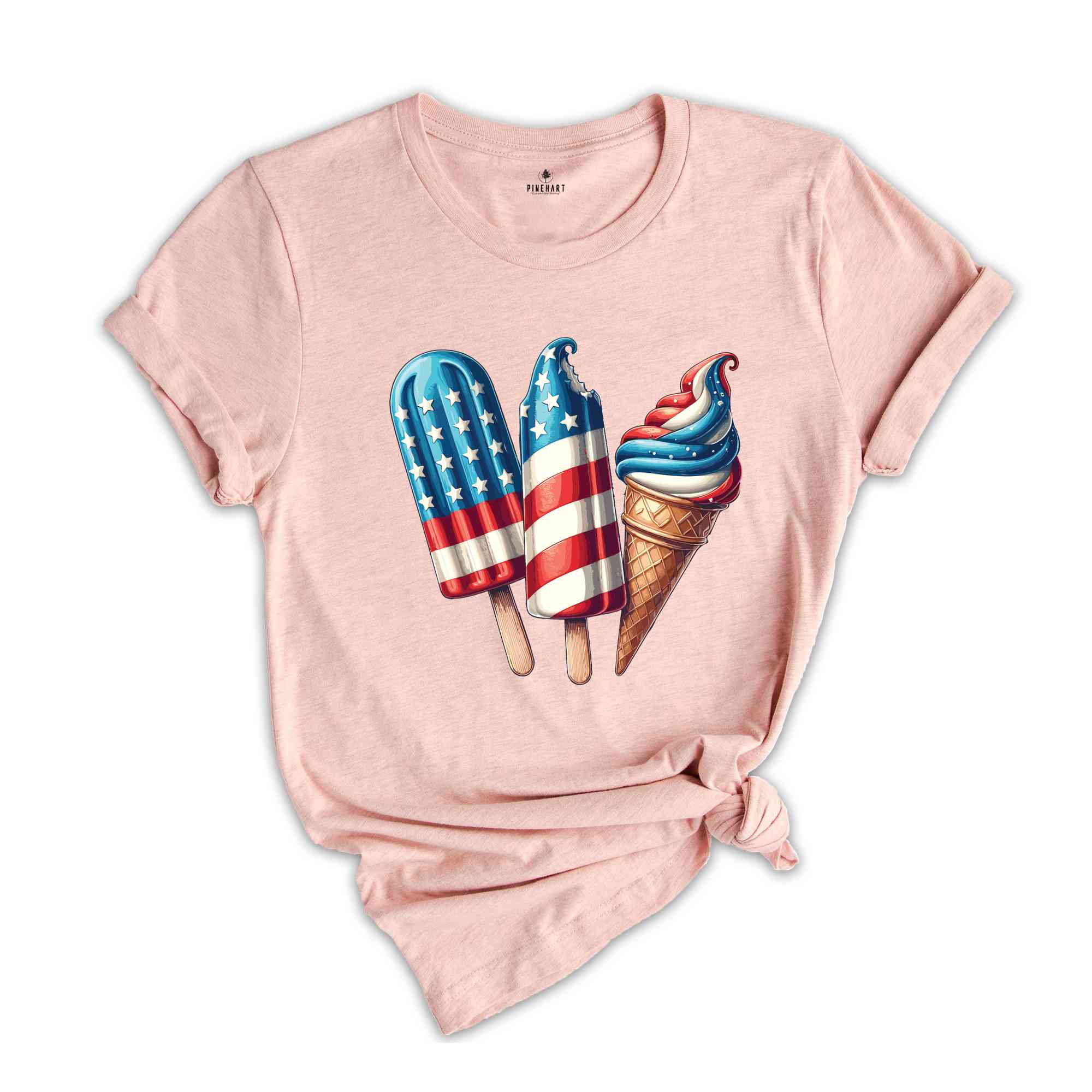 4th of July ice creams Shirt, 4th Of July Shirt, Memorial Day Shirt, Independence Day Shirt, Usa Flag Shirt