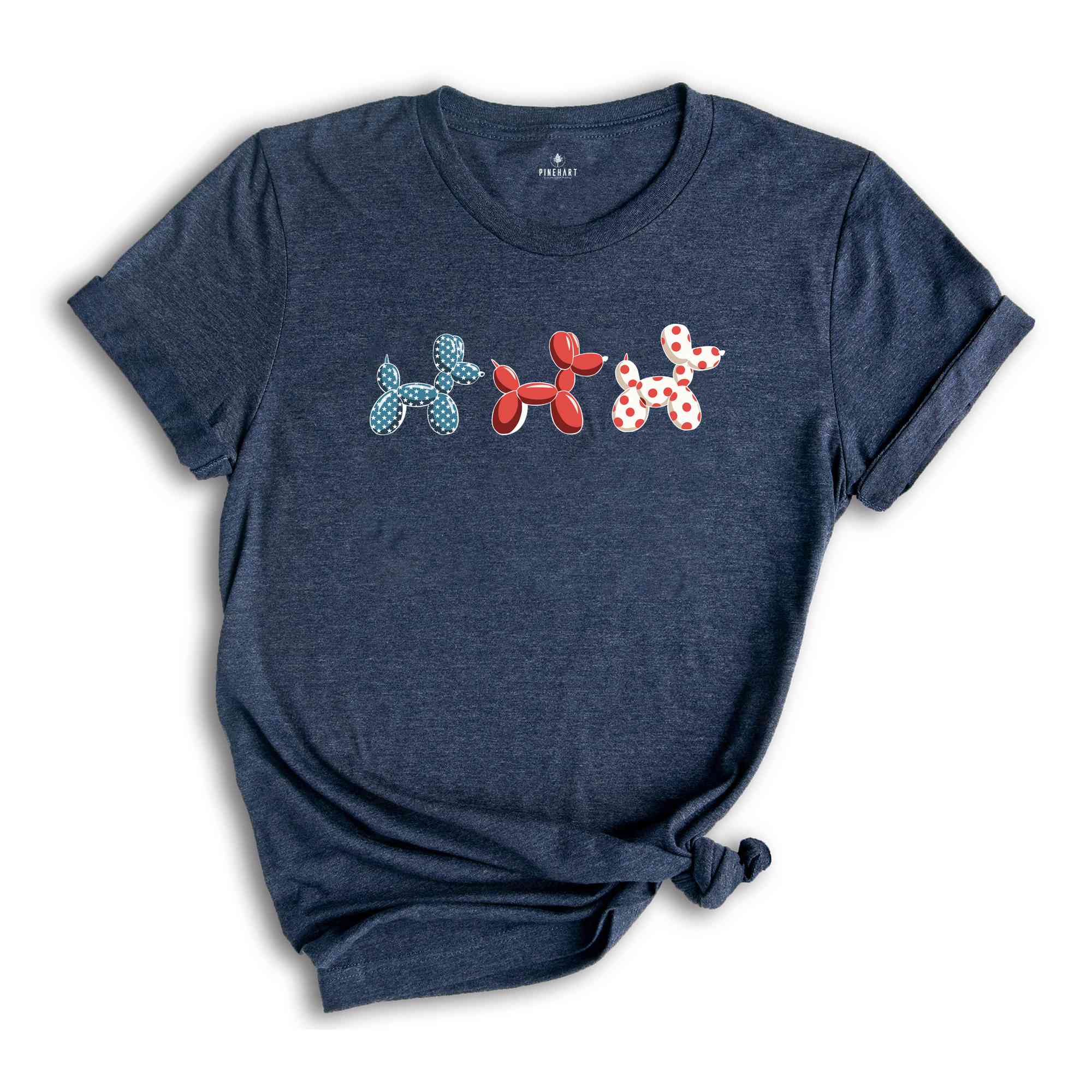 4th of july shirt, Red White And Blue Shirt, Independence Day Shirt, patriotic Shirt, Retro America Shirt, Balloon Dog Shirt