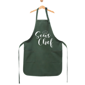 Head Chef Couples Apron, Head Chef Matching Couple Apron, Valentines Day Gifts, Gift For Her, His and Hers Apron (Copy)