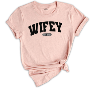 WIFEY Couples T-Shirts, WIFEY Matching Couple T-Shirts, Valentines Day Gifts, Gift For Her, His and Hers Shirts