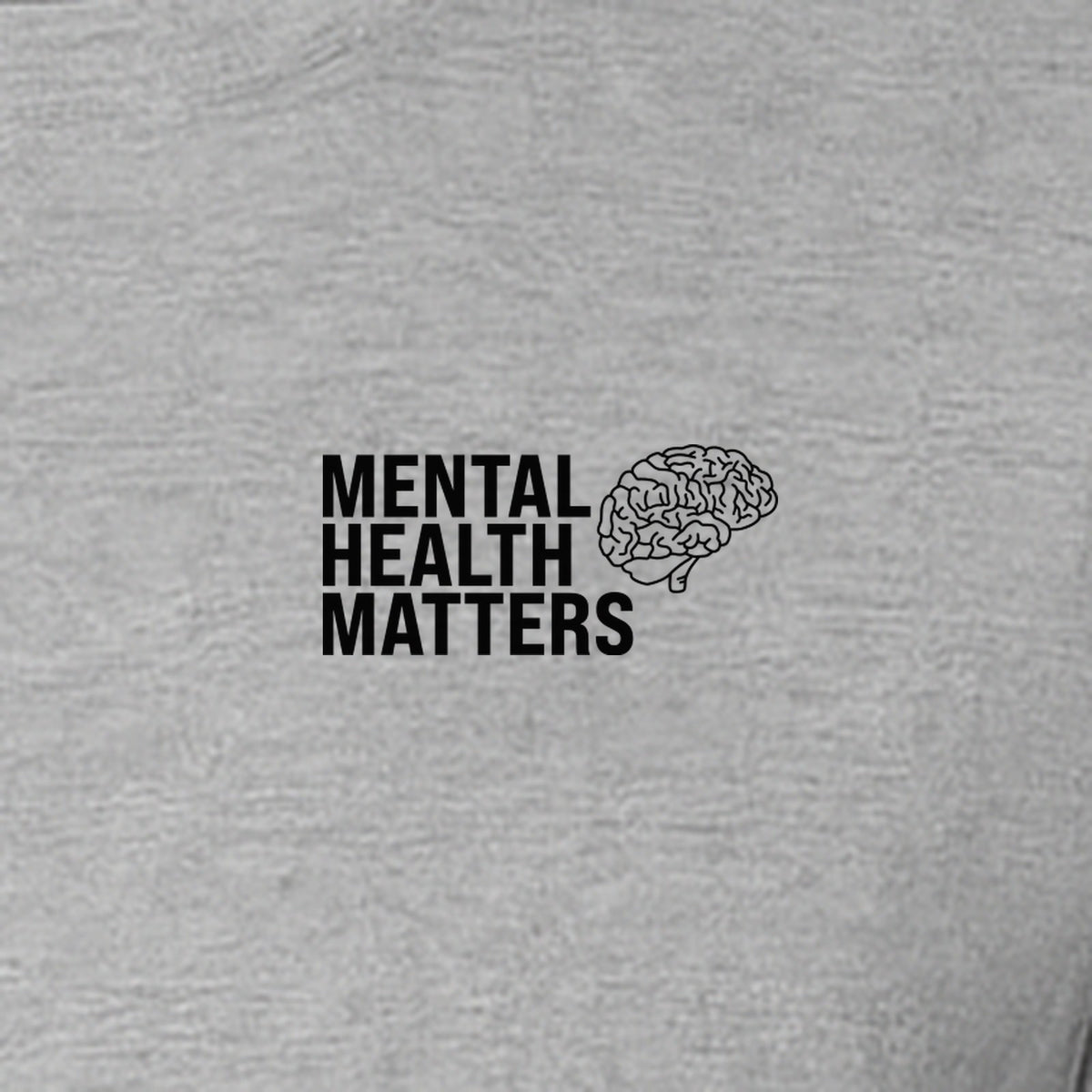 Mental Health Matters T-Shirt, Small Brain Pocket Design for Therapy Support and Self Care