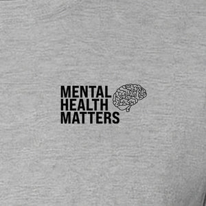 Mental Health Matters T-Shirt, Small Brain Pocket Design for Therapy Support and Self Care
