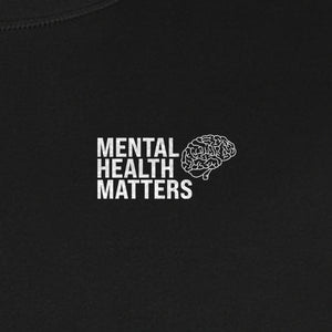 Mental Health Matters T-Shirt, Small Brain Pocket Design for Therapy Support and Self Care