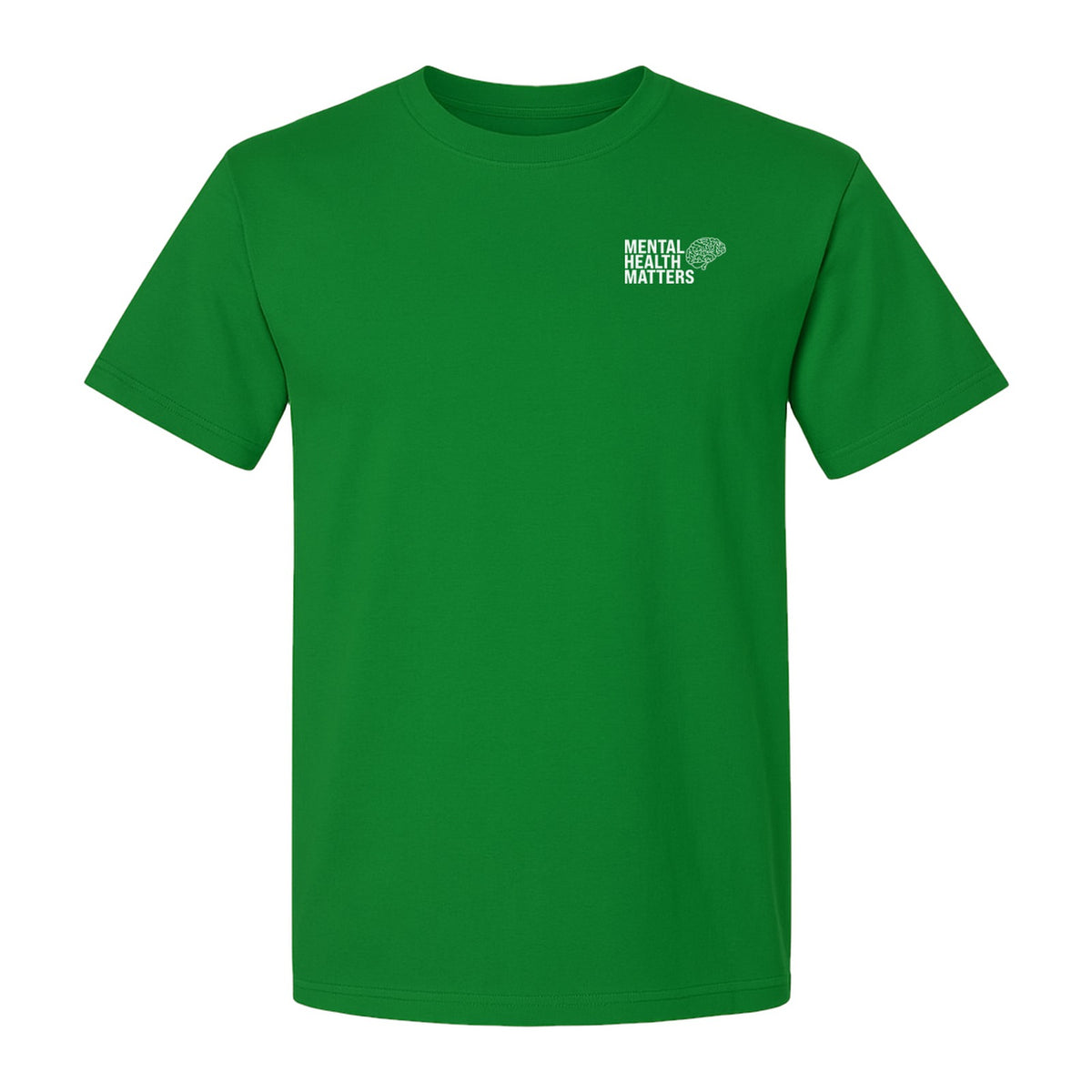 Mental Health Matters T-Shirt, Small Brain Pocket Design for Therapy Support and Self Care