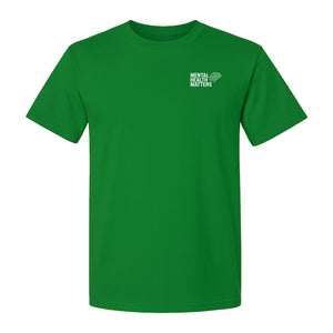 Mental Health Matters T-Shirt, Small Brain Pocket Design for Therapy Support and Self Care