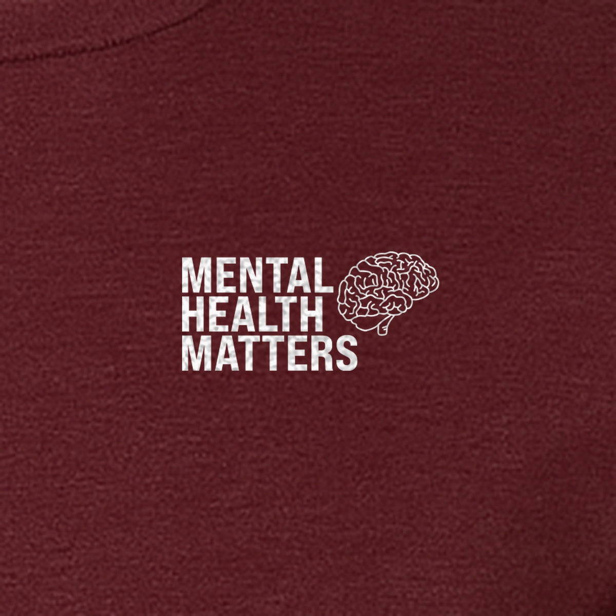 Mental Health Matters T-Shirt, Small Brain Pocket Design for Therapy Support and Self Care