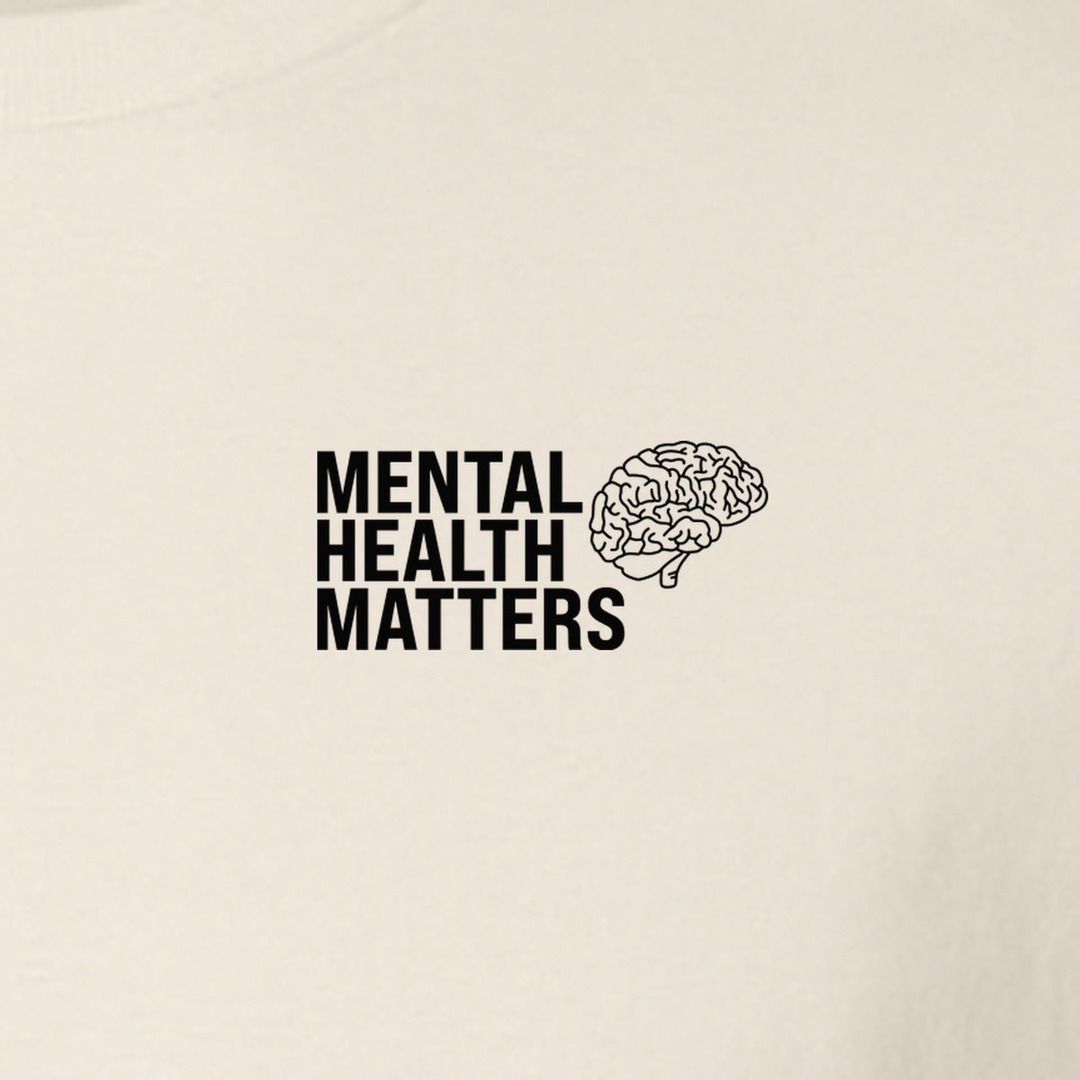 Mental Health Matters T-Shirt, Small Brain Pocket Design for Therapy Support and Self Care