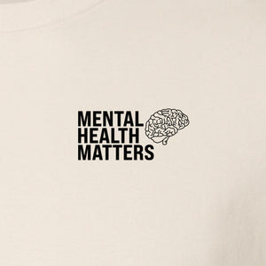 Mental Health Matters T-Shirt, Small Brain Pocket Design for Therapy Support and Self Care