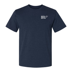Mental Health Matters T-Shirt, Small Brain Pocket Design for Therapy Support and Self Care
