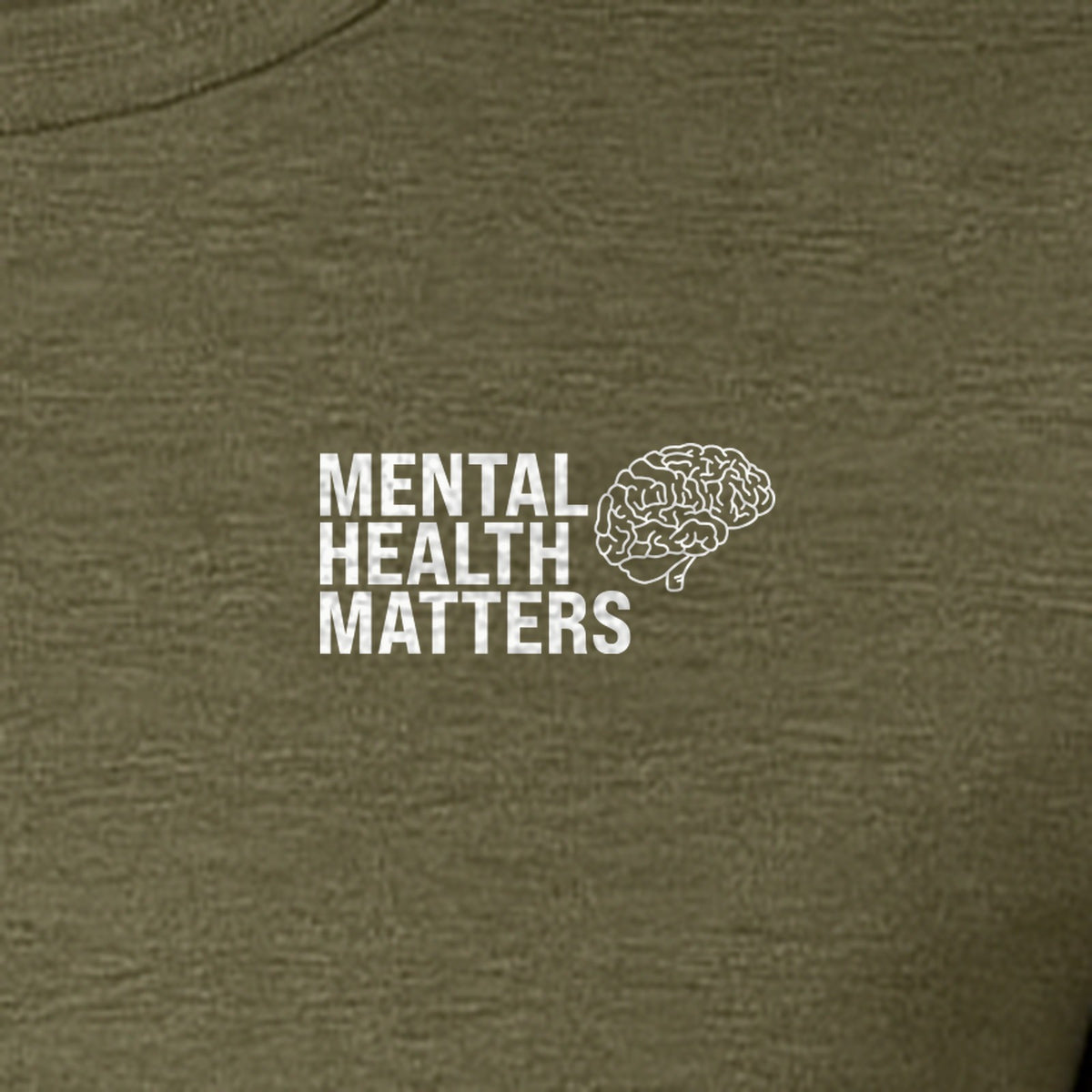 Mental Health Matters T-Shirt, Small Brain Pocket Design for Therapy Support and Self Care