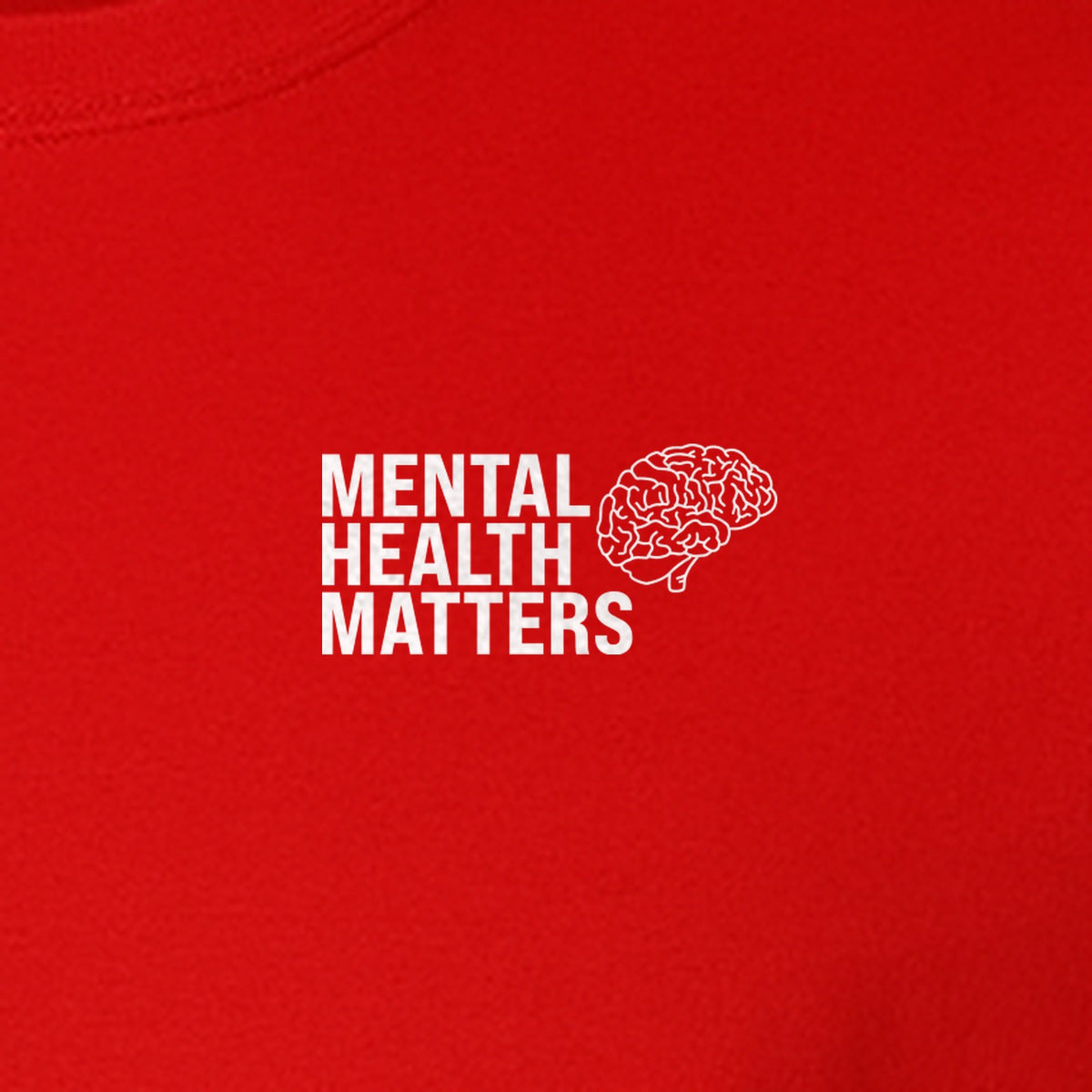 Mental Health Matters T-Shirt, Small Brain Pocket Design for Therapy Support and Self Care