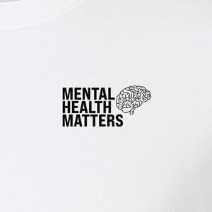 Mental Health Matters T-Shirt, Small Brain Pocket Design for Therapy Support and Self Care