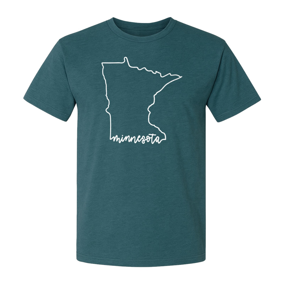 Minnesota T-Shirt, State Outline Map Graphic for Residents, Families and Travel Souvenirs