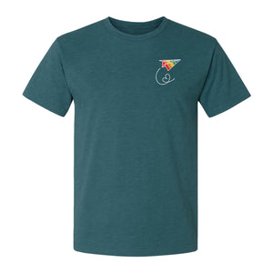 Pride Paper Plane T-Shirt, Rainbow Pocket Design for LGBTQ Events and Everyday Wear