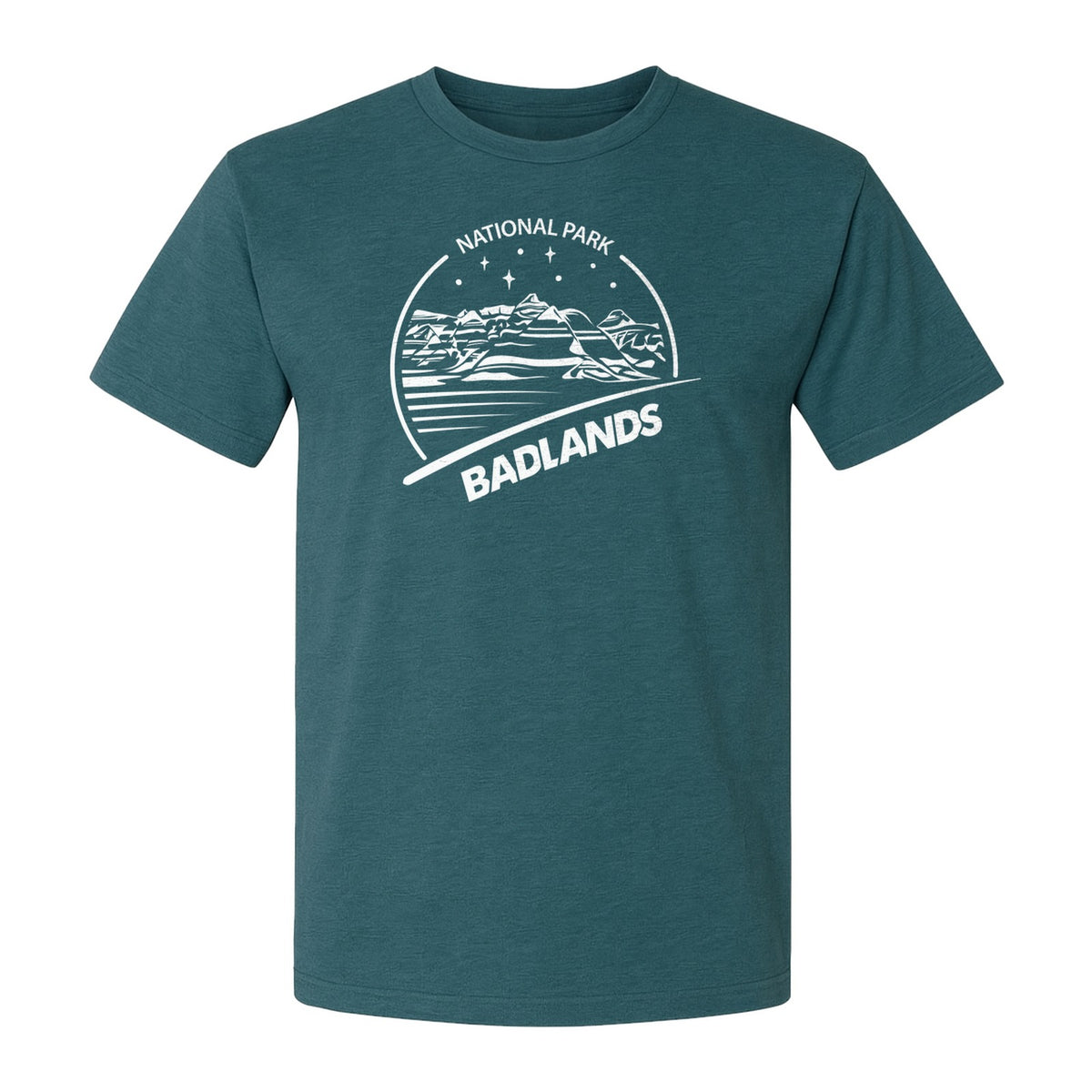 Badlands National Park T-Shirt, South Dakota Mountain Landscape Travel Graphic for Hikers and Campers