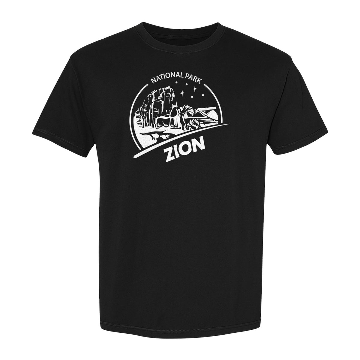 Zion National Park T-Shirt, Vintage Canyon Landscape Graphic for Hiking and Camping Trips
