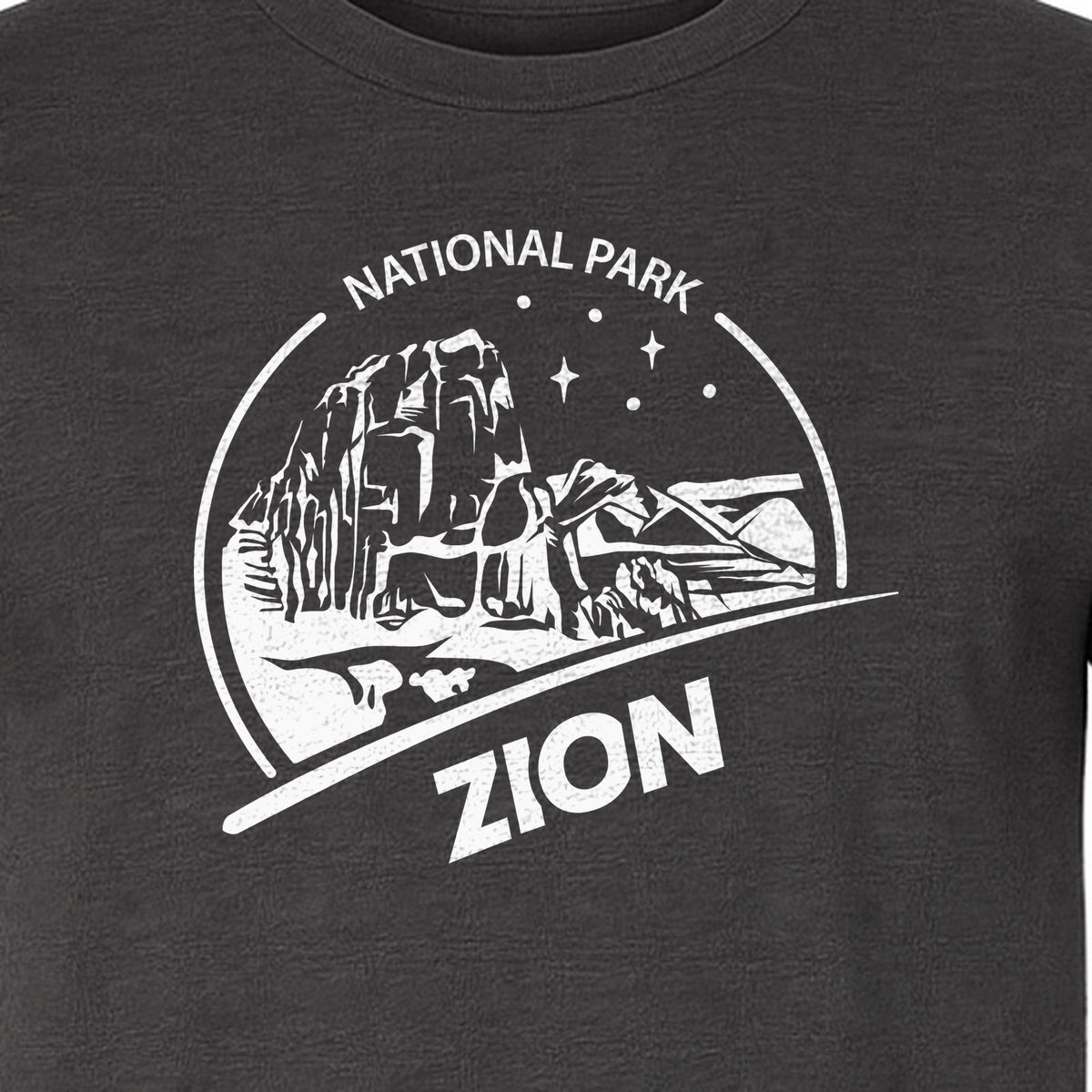 Zion National Park T-Shirt, Vintage Canyon Landscape Graphic for Hiking and Camping Trips