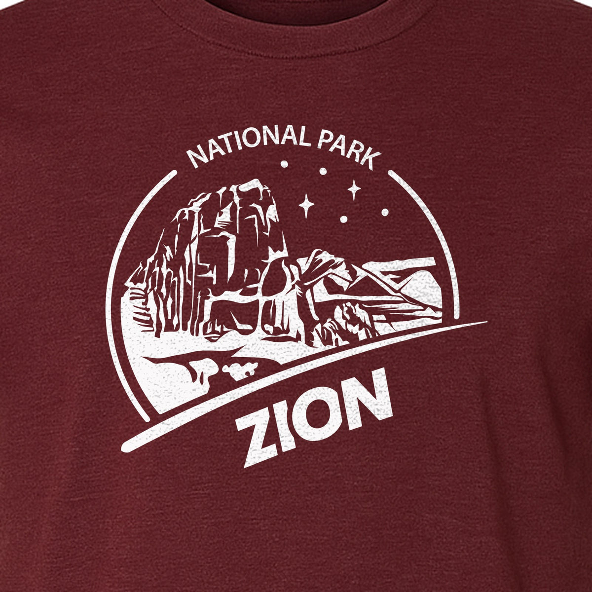 Zion National Park T-Shirt, Vintage Canyon Landscape Graphic for Hiking and Camping Trips