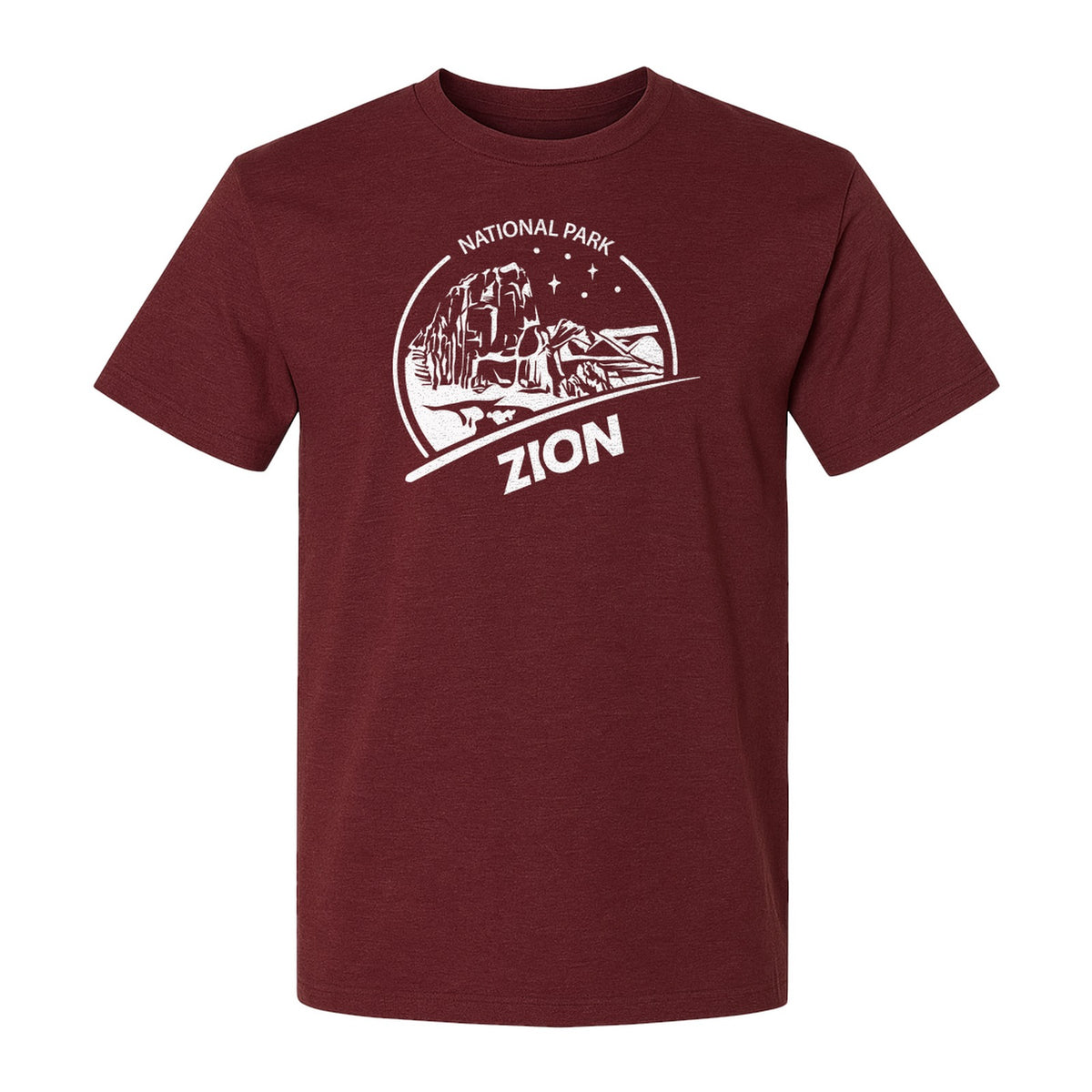 Zion National Park T-Shirt, Vintage Canyon Landscape Graphic for Hiking and Camping Trips
