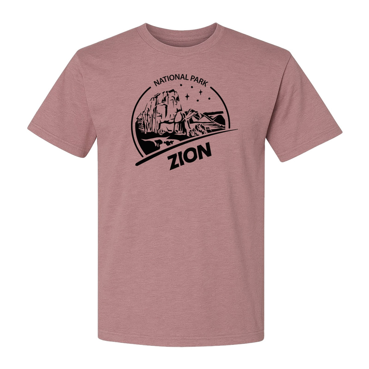 Zion National Park T-Shirt, Vintage Canyon Landscape Graphic for Hiking and Camping Trips