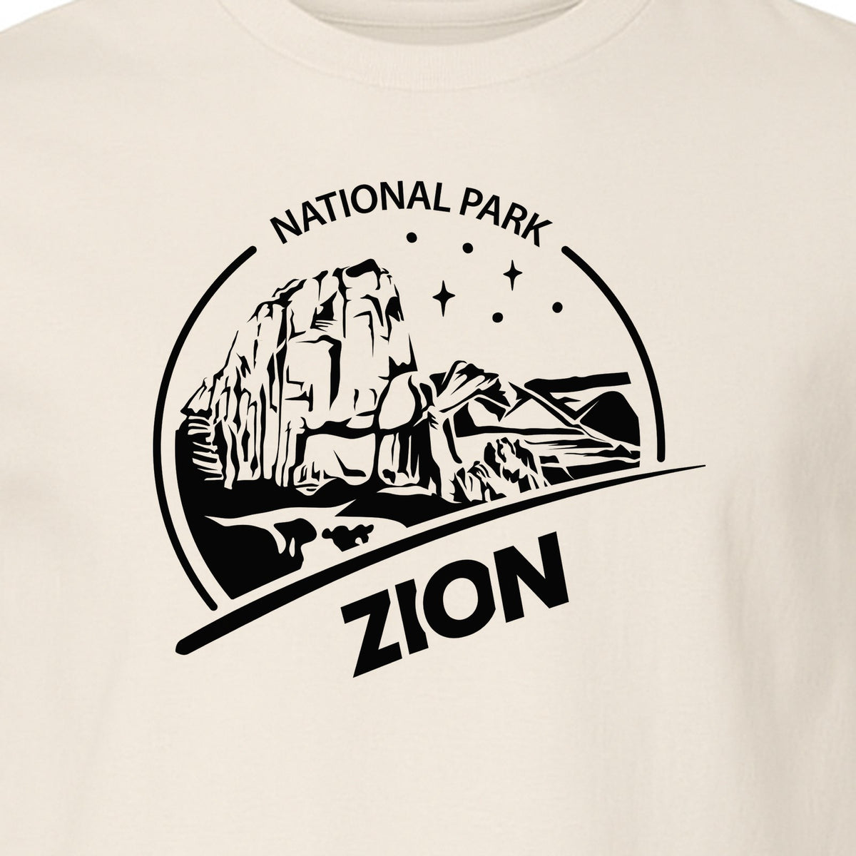 Zion National Park T-Shirt, Vintage Canyon Landscape Graphic for Hiking and Camping Trips
