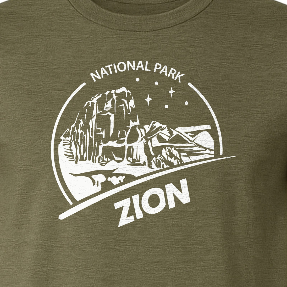 Zion National Park T-Shirt, Vintage Canyon Landscape Graphic for Hiking and Camping Trips