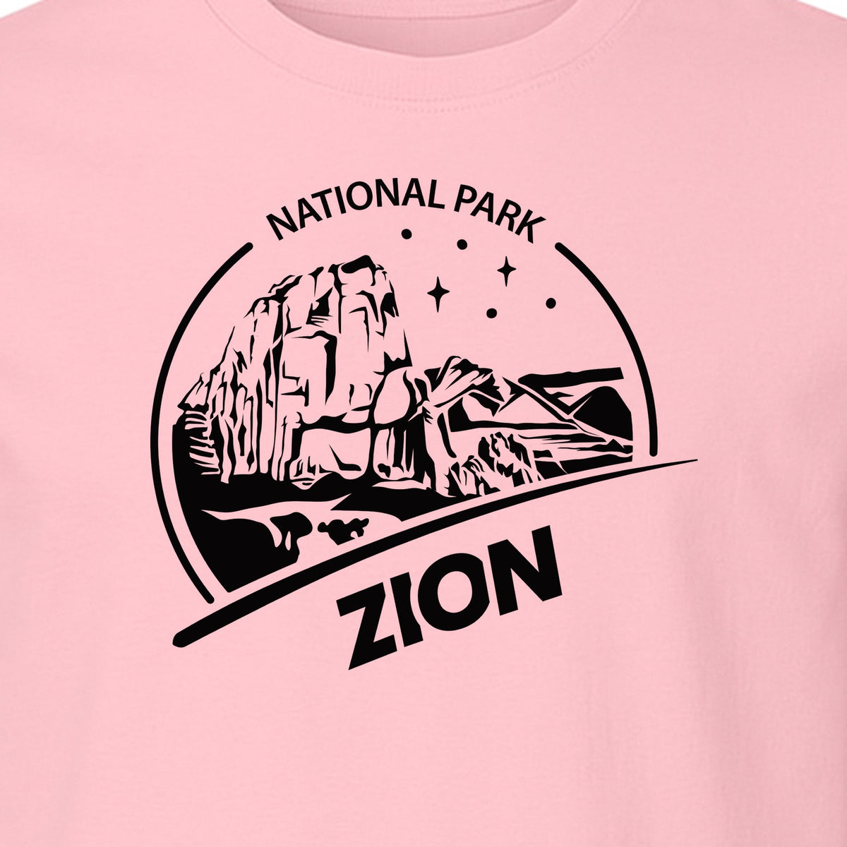 Zion National Park T-Shirt, Vintage Canyon Landscape Graphic for Hiking and Camping Trips