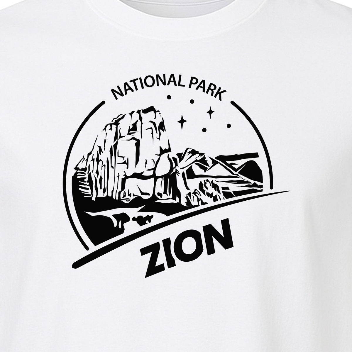 Zion National Park T-Shirt, Vintage Canyon Landscape Graphic for Hiking and Camping Trips