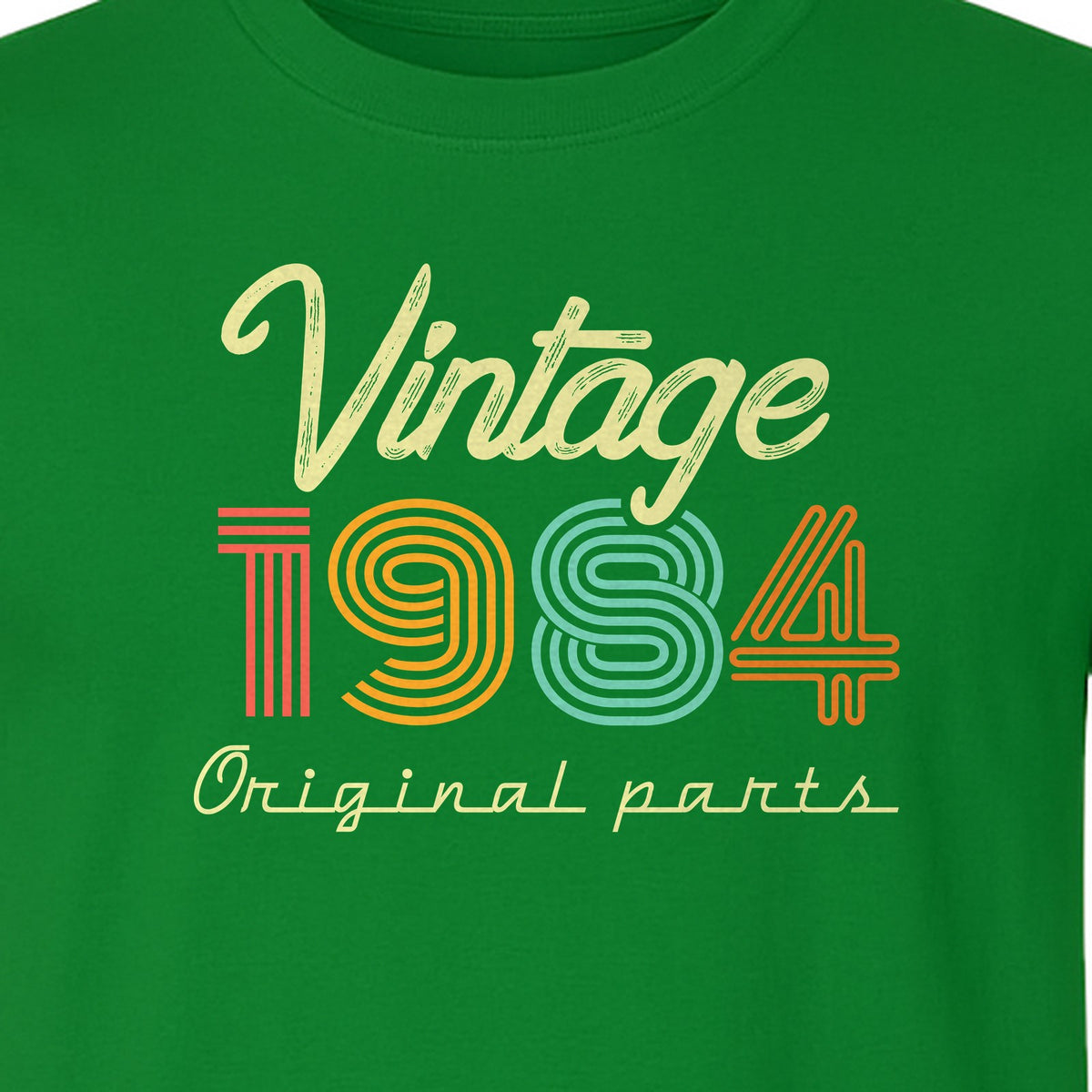 Birthday T-Shirt, Vintage 1984 Original Parts Retro Graphic for 42nd Celebrations