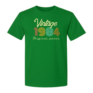 Birthday T-Shirt, Vintage 1984 Original Parts Retro Graphic for 42nd Celebrations