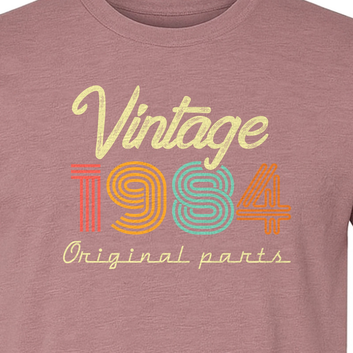 Birthday T-Shirt, Vintage 1984 Original Parts Retro Graphic for 42nd Celebrations