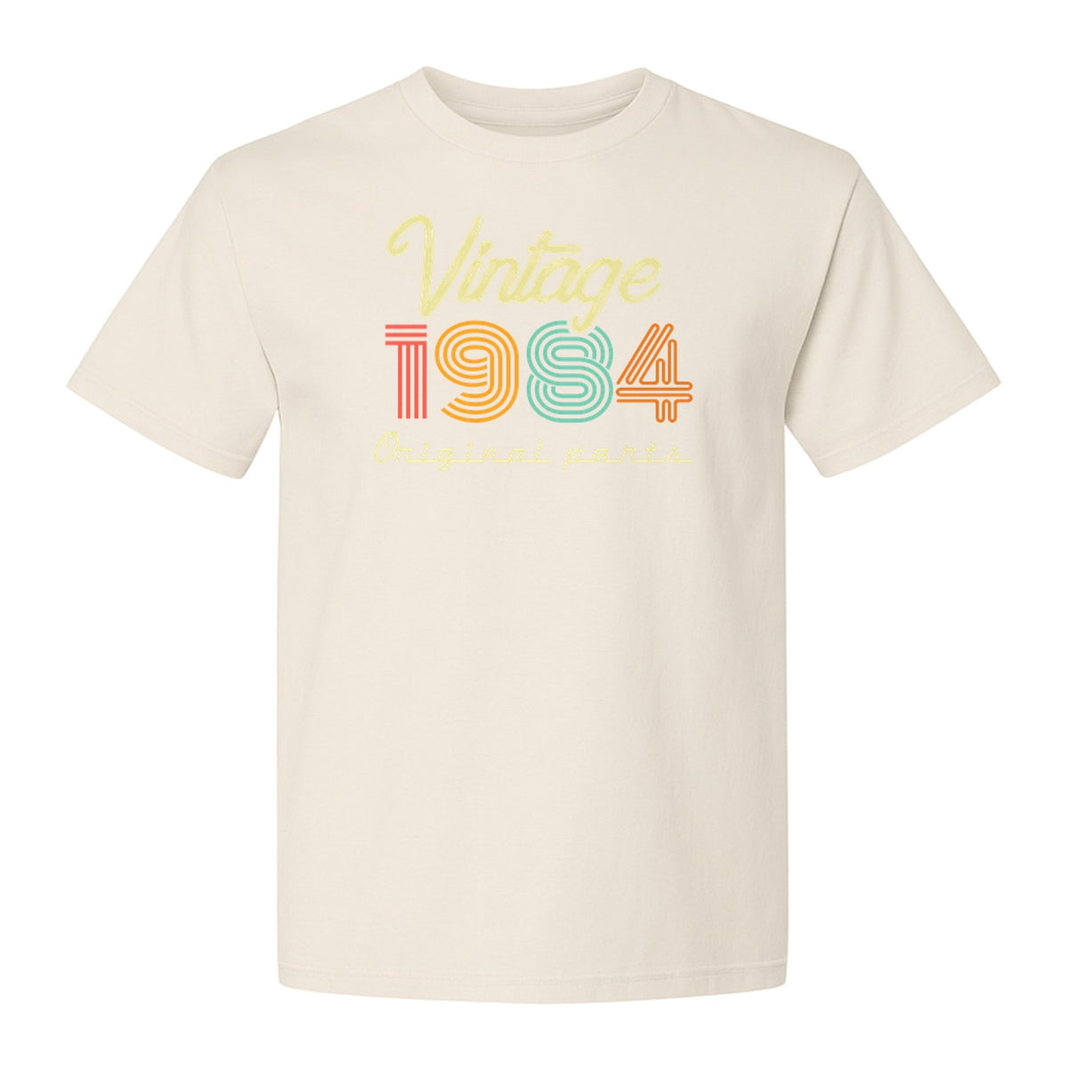 Birthday T-Shirt, Vintage 1984 Original Parts Retro Graphic for 42nd Celebrations