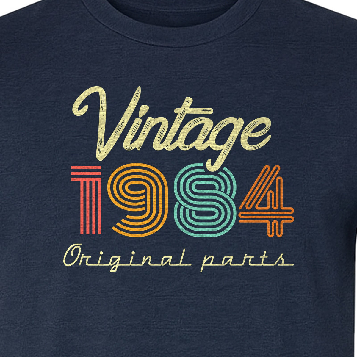 Birthday T-Shirt, Vintage 1984 Original Parts Retro Graphic for 42nd Celebrations