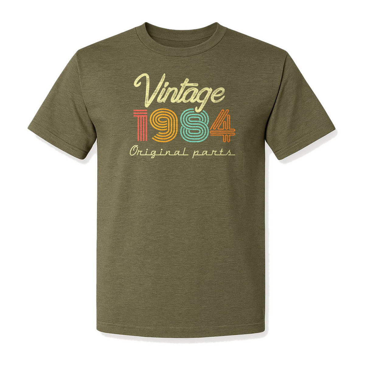 Birthday T-Shirt, Vintage 1984 Original Parts Retro Graphic for 42nd Celebrations