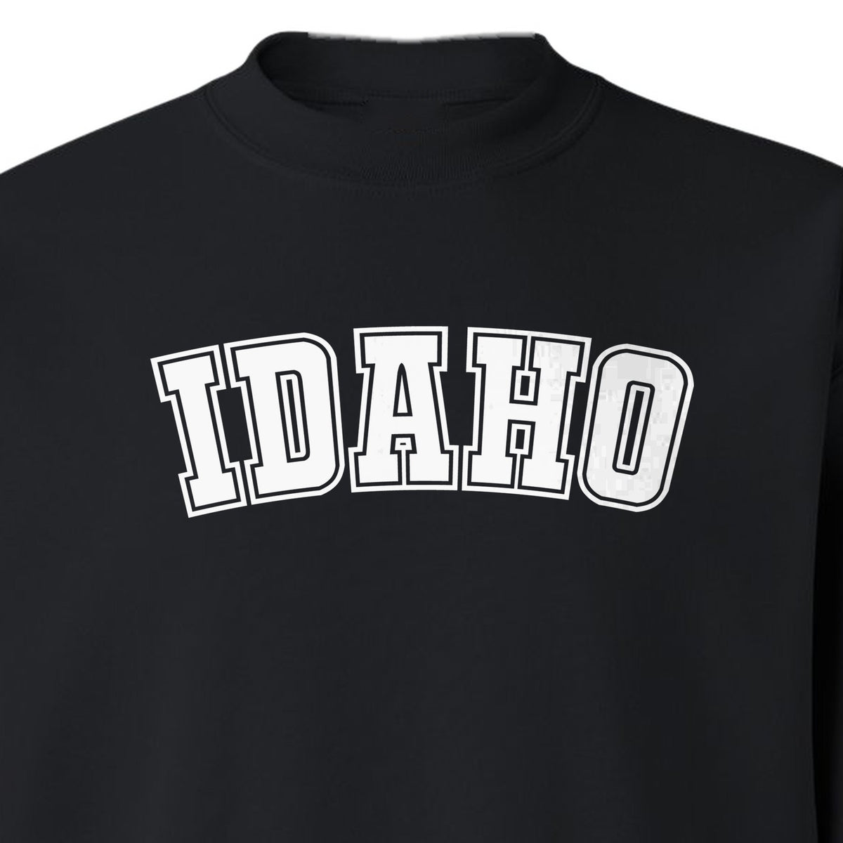 Idaho Sweatshirt, Collegiate Letter Gem State Graphic Crewneck for Men and Women