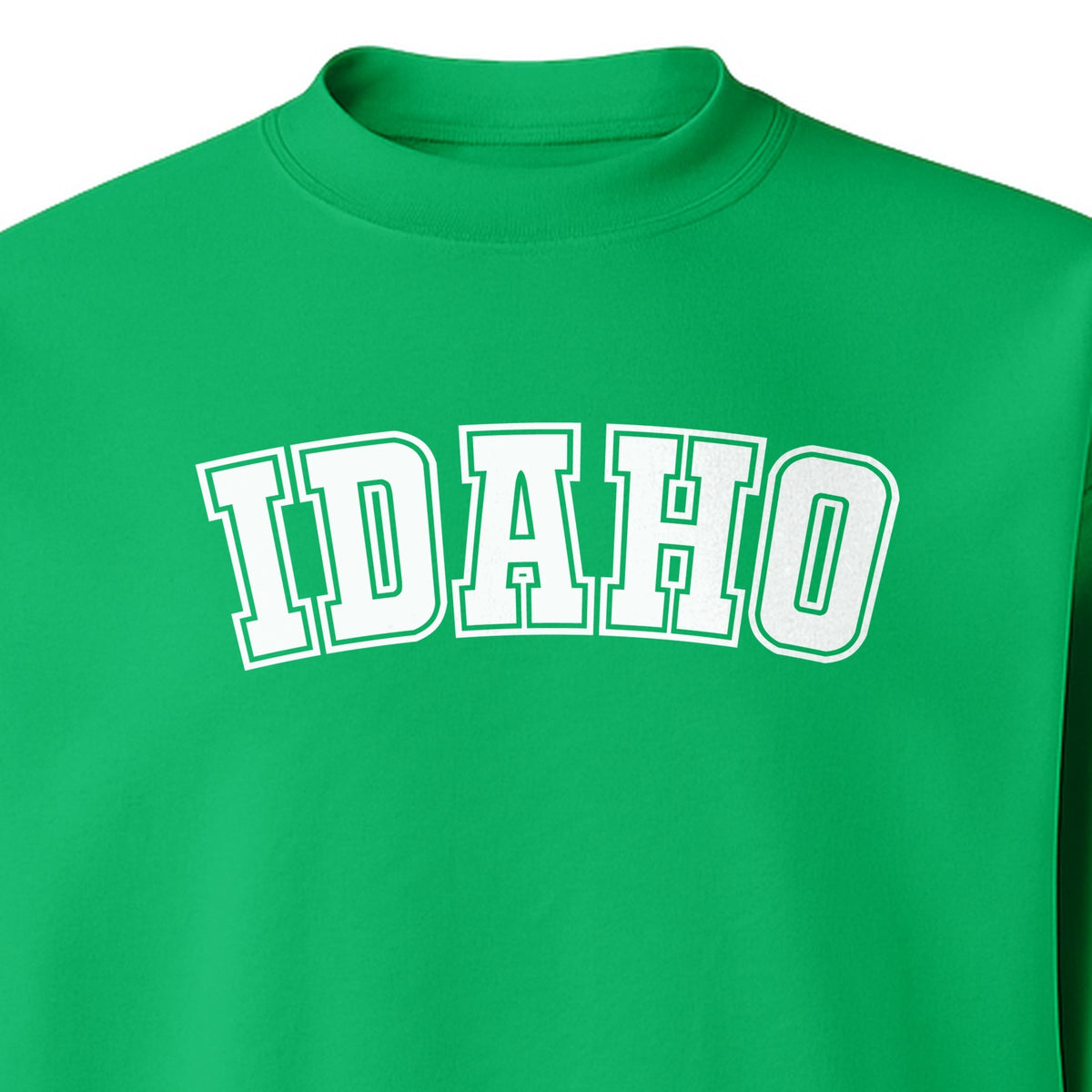 Idaho Sweatshirt, Collegiate Letter Gem State Graphic Crewneck for Men and Women